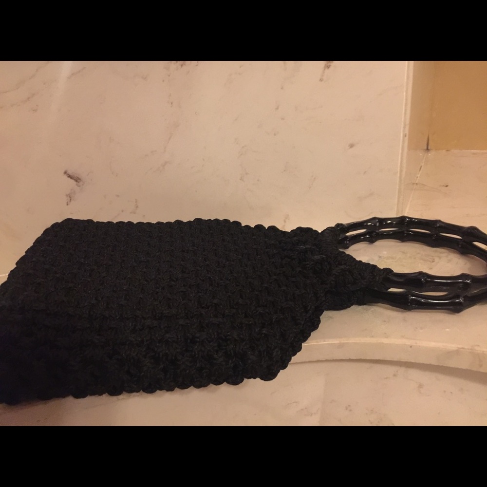 1960s True Vintage Crocheted Bamboo Pinup Bag♥️ - Picture 4 of 8